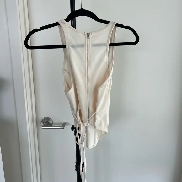 NWT Cream Bustier Top - Picture 3 of 4